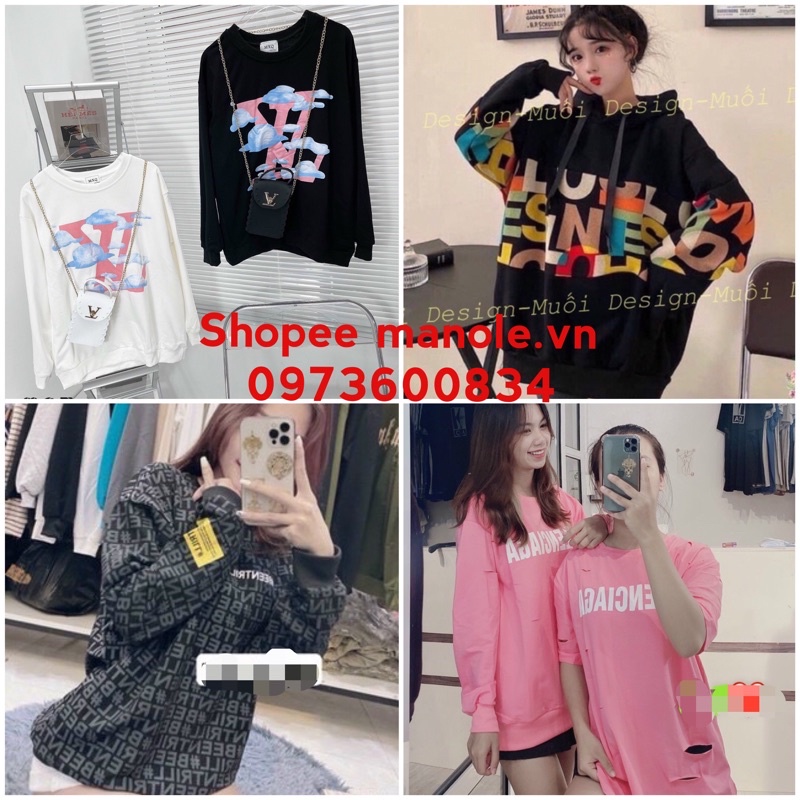 [ Hàng Chuẩn ] Áo Nỉ Sweater form rộng dài tay freesize 40kg_65kg siêu hot đẹp xuất sắc ( kèm ảnh thật)