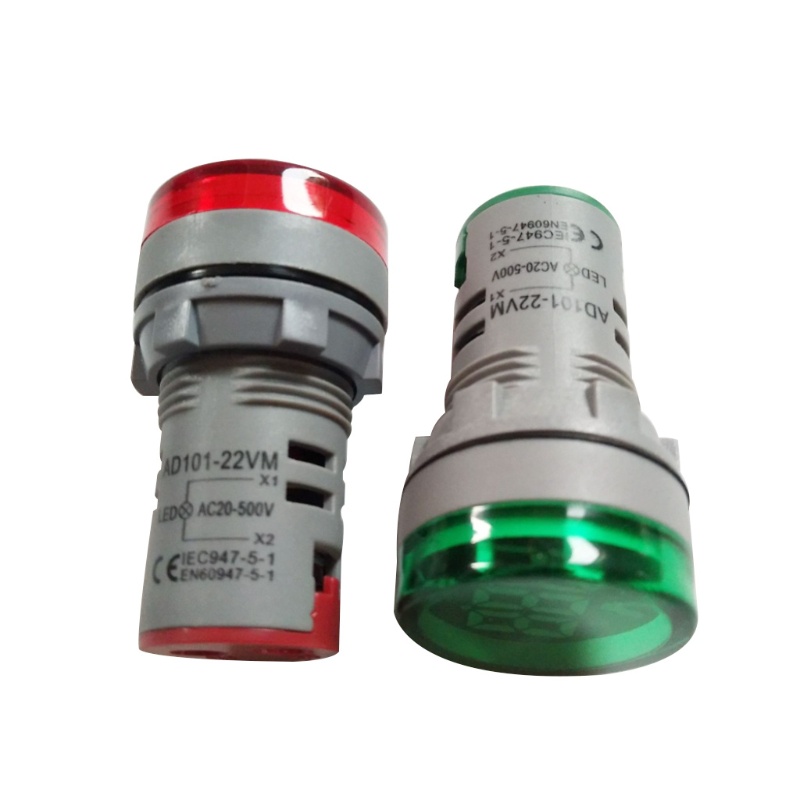 Vôn Kế Điện Tử Mini Màn Hình LED AC 50-500V