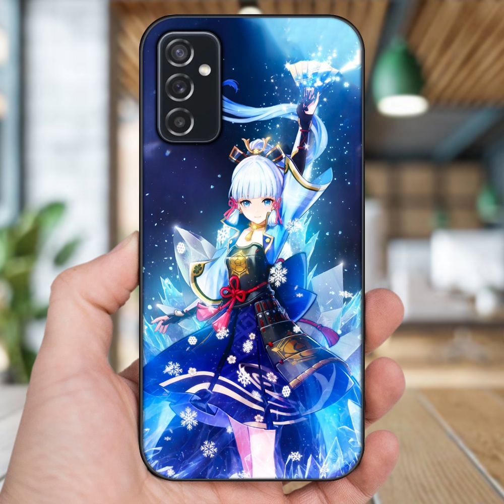 Ốp lưng Samsung M52 viền đen in hình Ayaka Genshin Impact