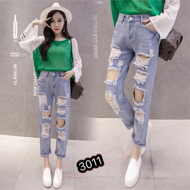 ⚡️Quần Baggy Jeans Rách 3011