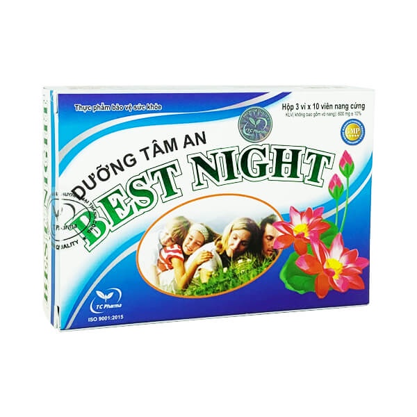 Dưỡng tâm an thần Best Night - Cải thiện giấc ngủ giúp ngủ ngon