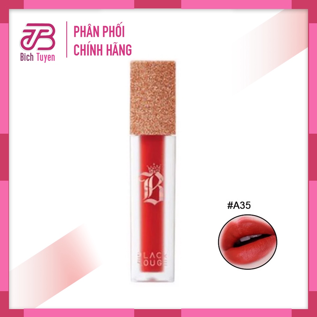 A33-A37 Son Kem Lì, Mịn Mượt Môi Black Rouge Air Fit Velvet Tint Version 7 4.5ml BT Cosmetic