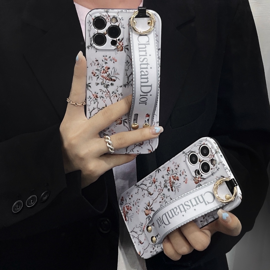 Ốp Điện Thoại In Họa Tiết Dior Có Dây Đeo Cho iPhone7 / 8 7p / 8plus X / XS / XR / XSMAX 11 12 13 11Pro 12Pro 11Promax 12 / 13Promax
