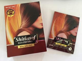 Nhuộm tóc màu nâu đỏ Shitinsof Hán Phương