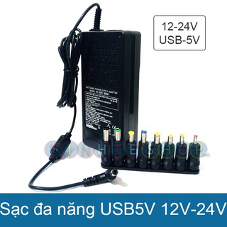 Cục sạc đa năng 5V 12V 15V 17V 18V 19V 20V 24V SP26 - Universal charger voltage from 5V to 24V