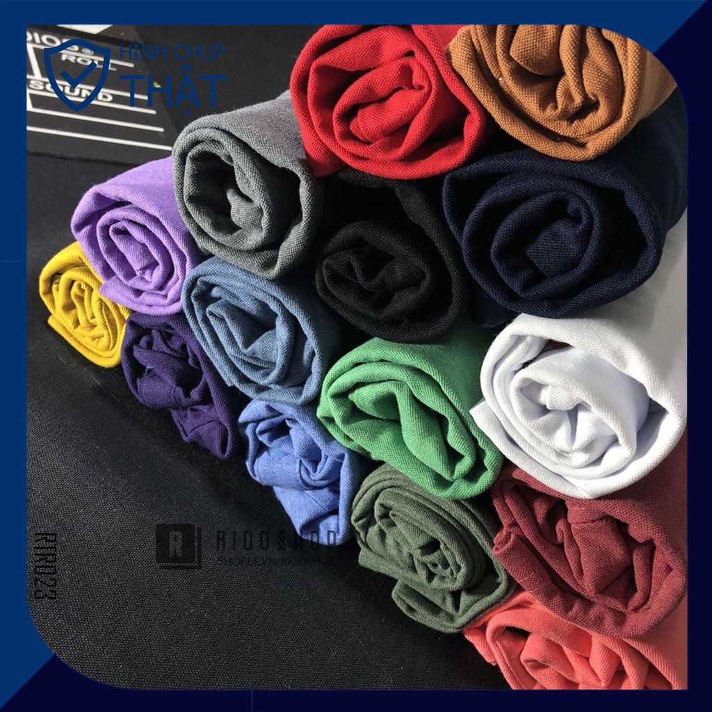 Áo thun nam cổ trụ trơn cao cấp nhiều màu mới RTR023V - áo phông nam đẹp Riooshop | BigBuy360 - bigbuy360.vn