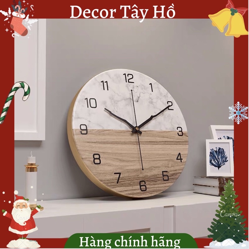 Đồng hồ treo tường thiết kế Tối Giản Hiện Đại - Phong cách Bắc Âu