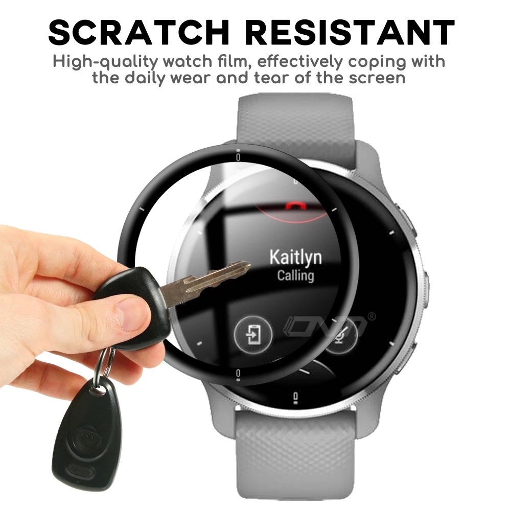 Kính Cường Lực Cong 3D Cho Đồng Hồ Thông Minh Garmin Venu 2 Plus