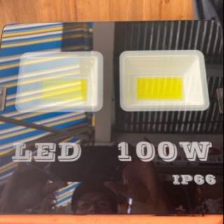 Đèn pha 100w mặt kính 2 led