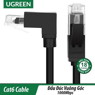 Dây Mạng Lan Cat6 Đầu Vuông Góc Ugreen NW115- 1000Mbps