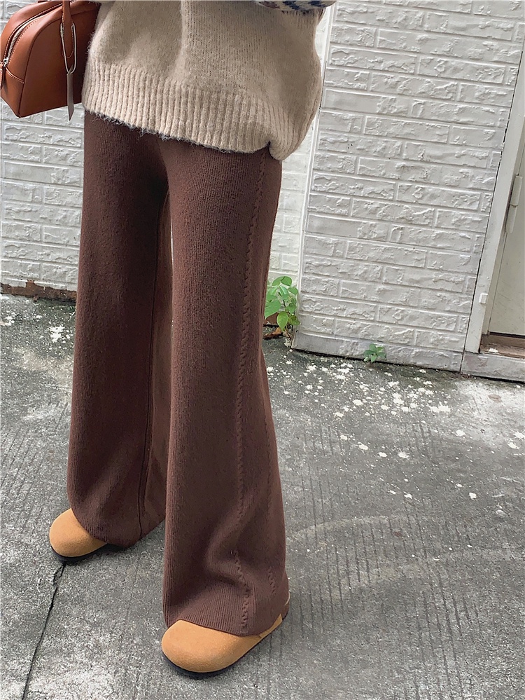Quần Ống Rộng Đan Len Dày Phong Cách Mới Mùa Thu Đông 57141