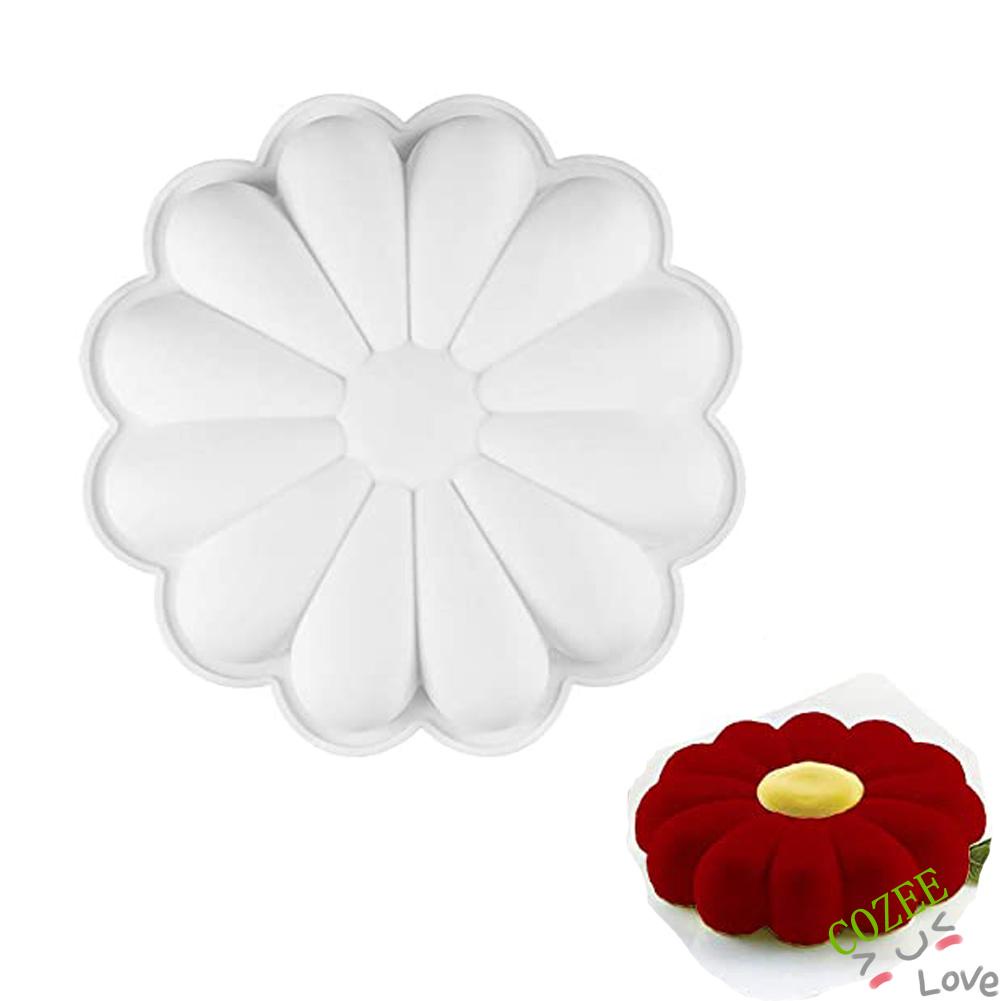 Khuôn Silicone Tạo Hình Hoa Hướng Dương Làm Bánh Pudding / Thạch Rau Câu Diy Dễ Vệ Sinh
