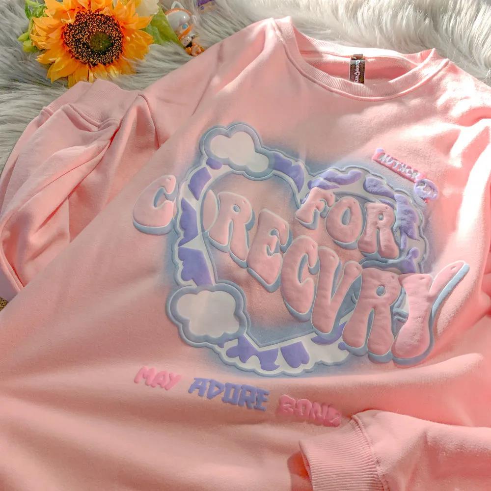 NRVP Áo thun nữ dài tay cổ tròn phong cách Hàn Quốc thời trang