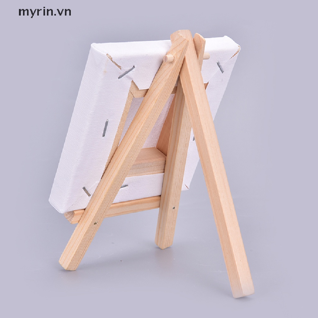 Tranh Vải Canvas Mini 10Cmx10Cm Khung Gỗ Treo Tường Trang Trí Cho Bé