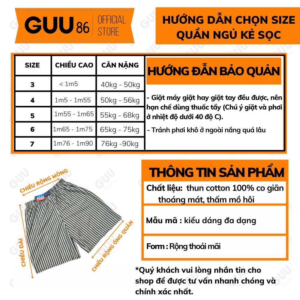 Quần ngủ nam kẻ sọc SIÊU NHẸ, quần đùi ngủ chất lượng may kỹ co dãn 4 chiều thoải mái