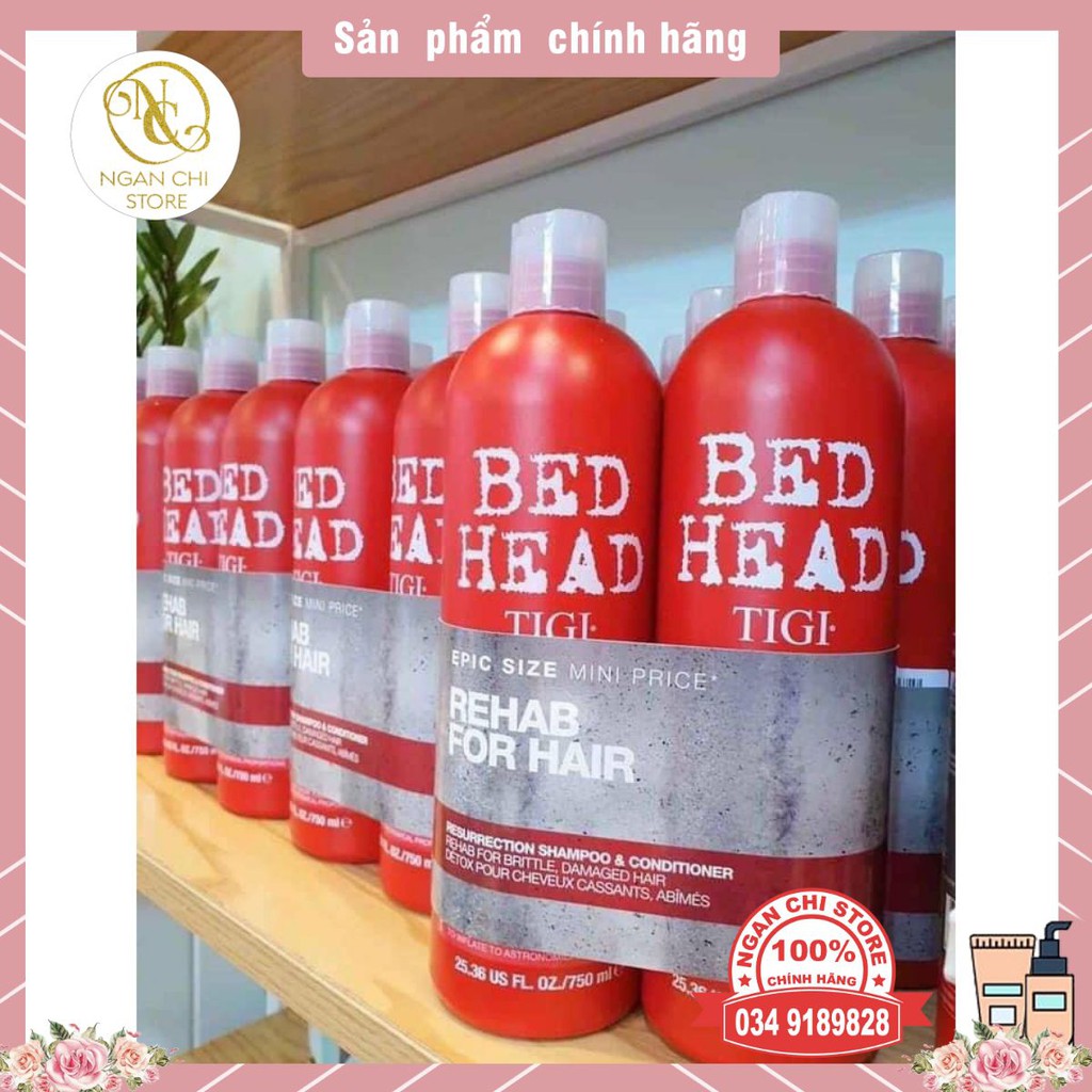 ❤Cam kết 100% chính hãng ❤ Bộ dầu gội xả TIGI BED HEAD đỏ phục hồi cấp độ 3 mới