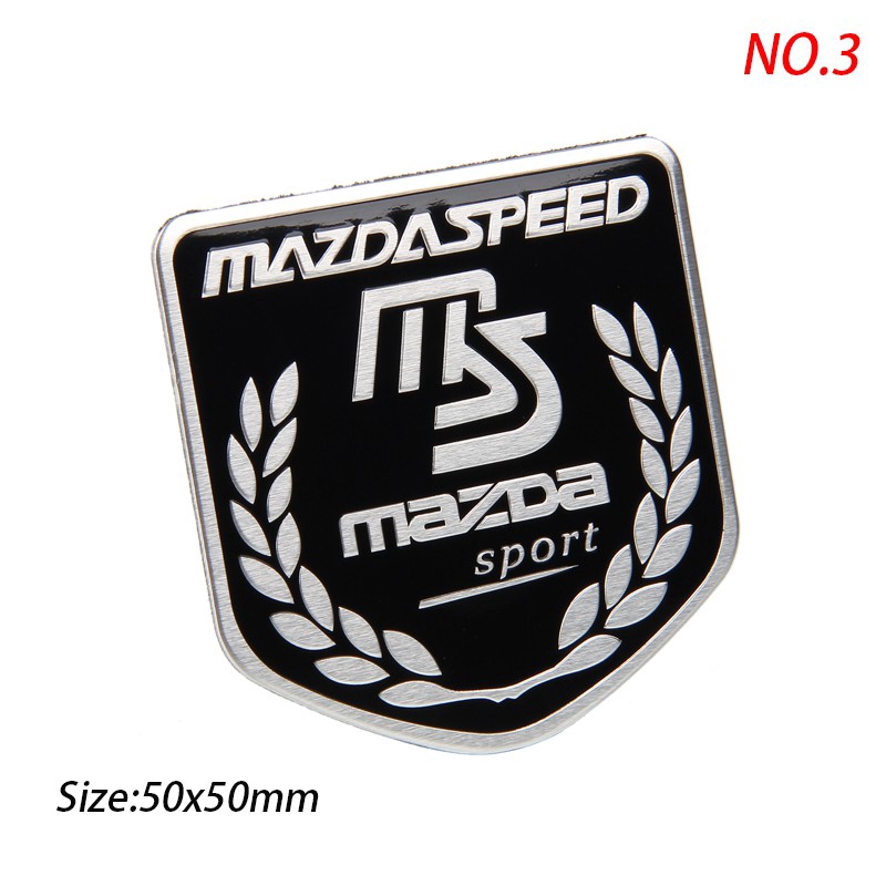 Miếng Dán Kim Loại Trang Trí Thân Xe Hơi Ms Mazda Speed Atenza Axla Cx5 Cx7 323 Cx3