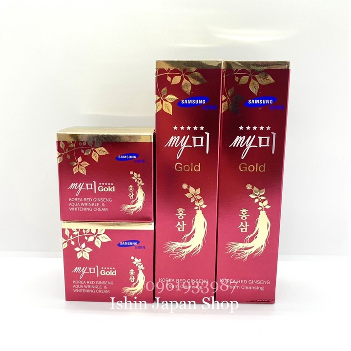 Kem dưỡng trắng da Hồng sâm Hàn Quốc My Gold Korea Red Ginseng White Cream 50g/ Sữa rửa mặt sâm my gold