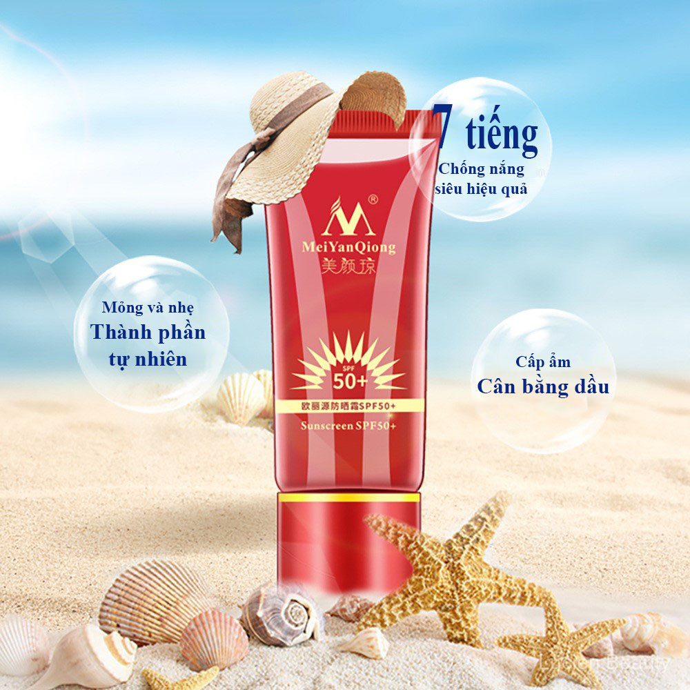 Meiyan Qiong KEM CHỐNG NẮNG UV TINH CHẤT DƯỠNG ẨM KHÔNG THẤM NƯỚC SPF 50+ SUNCREEN UV