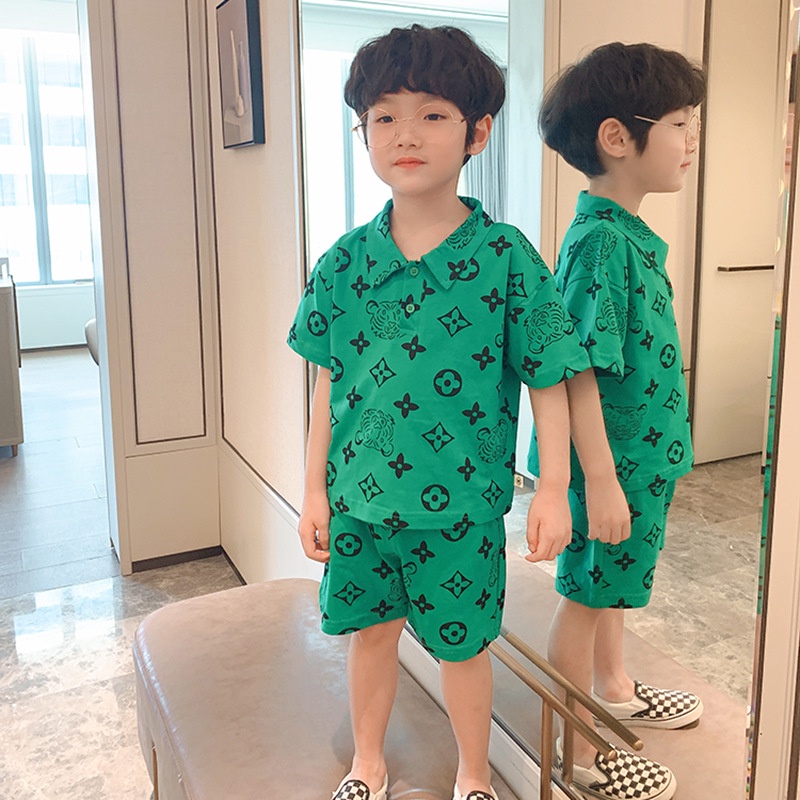 BS59 Size90-150 (10-35kg) Đồ bộ bé trai - Áo thun + Quần đùi bé HÀNG QUẢNG CHÂU