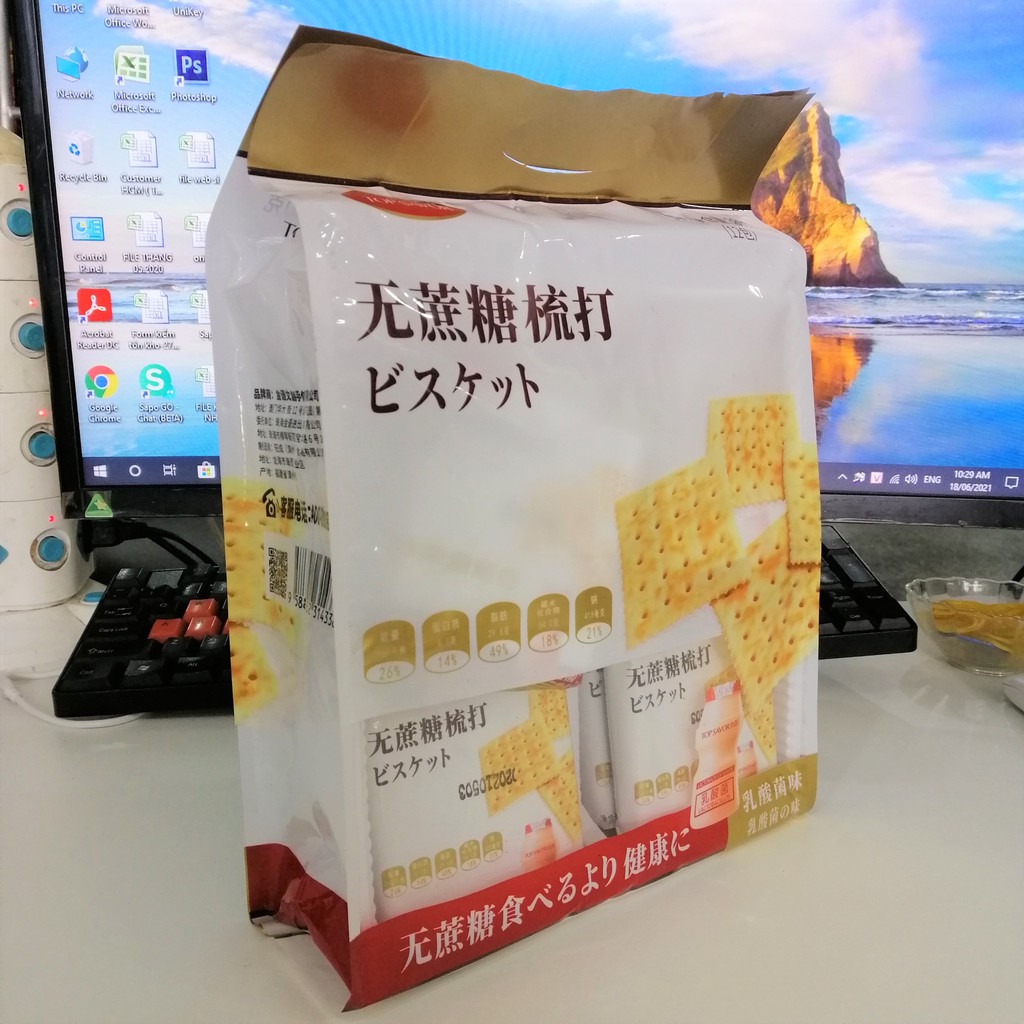 Bánh Quy Ăn Kiêng Soda Cracker Sữa Chua Top Savor (Gói 380g)