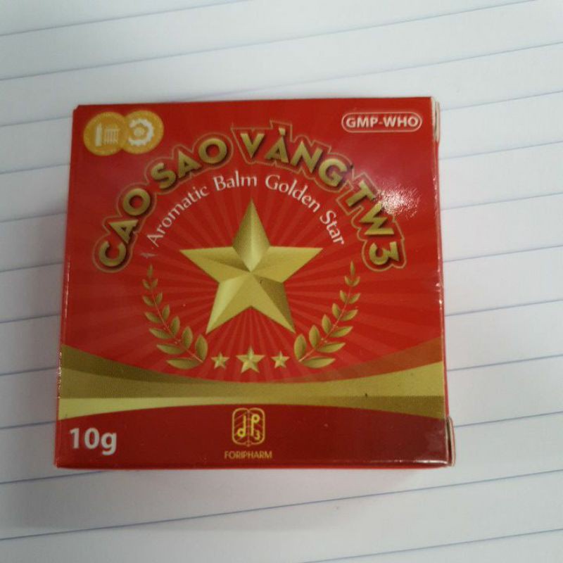 Cao Sao Vàng TW3 , Cao Xoa Dầu Cù Là Lọ 3g