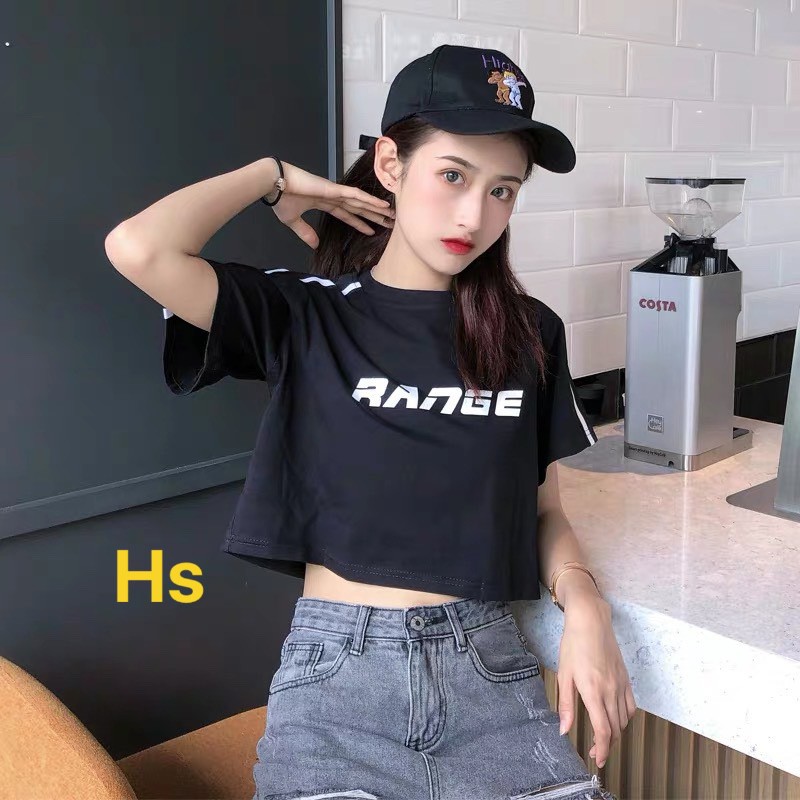 [ Mã WASTAPR giảm 10K đơn 50K] Áo Croptop áo thun bozip Viền Cổ Dễ Thương RANGE Hot Trend in 3d | BigBuy360 - bigbuy360.vn