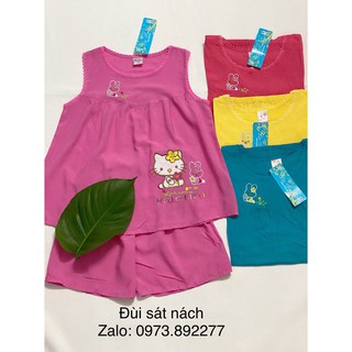 [Bộ đùi] Size đại 18-40Kg bộ tôn/tole/lanh thêu bé gái  (Thương hiệu Lộc Trung)