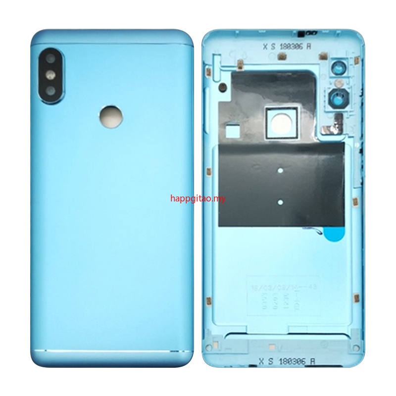 Nắp lưng điện thoại bằng kim loại kèm nút bấm thay thế chuyên dụng cho Xiaomi Redmi Note 5 Pro Note5