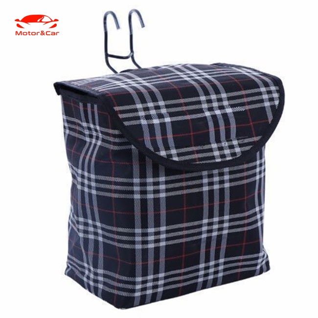 Giỏ Xe Đạp Bằng Vải Bạt Dày Chống Nước Có Nắp Đậy Kích Thước 28cmx26cmx16cm