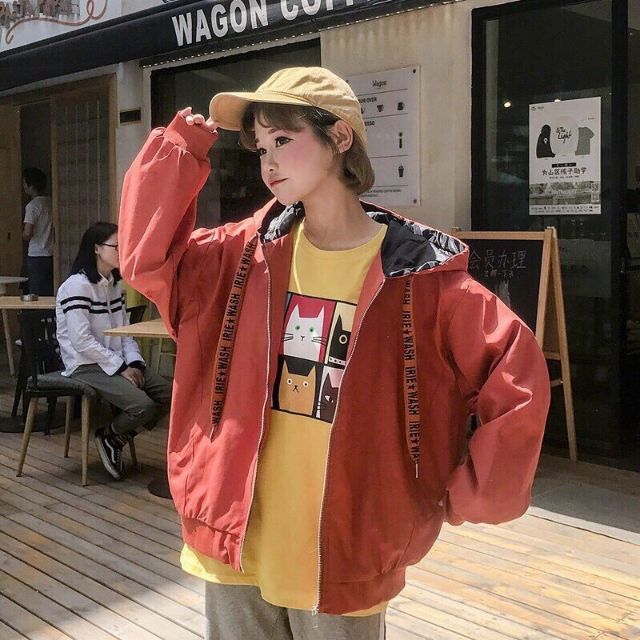 [HT126] áo khoác dù nón in | BigBuy360 - bigbuy360.vn