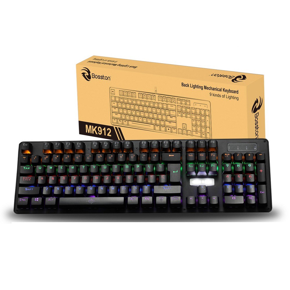 Phím Cơ Chuyên Game Chính Hãng BOSSTON MK912 Giá Rẻ