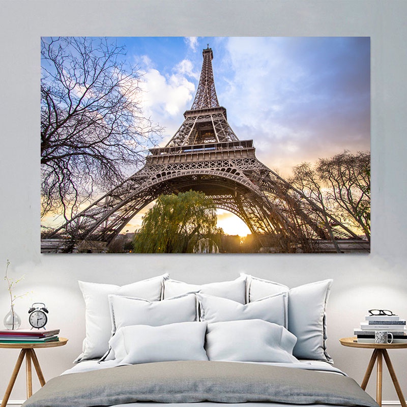 Tranh Dán Tường Hình Tháp Eiffel Paris