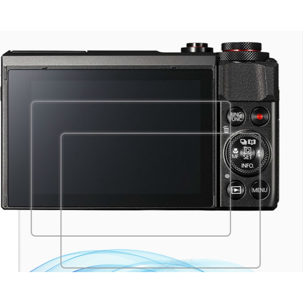 2 Chiếc Kính Cường Lực Trong Suốt Cho Canon PowerShot G7X Mark II / G9X Mark II Máy Ảnh Kỹ Thuật Số 