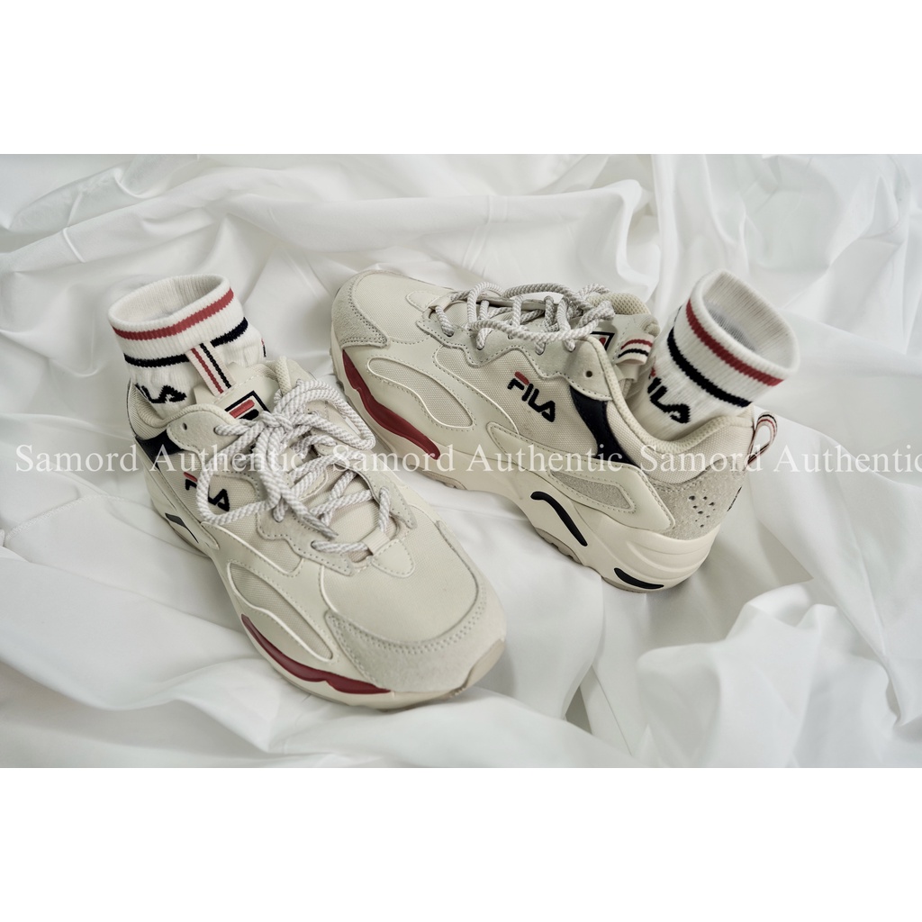 [AUTHENTIC 100%] [SẴN] GIÀY SNEAKER FILA RAY TRACER PHỐI ĐEN ĐỎ CHÍNH HÃNG SALE