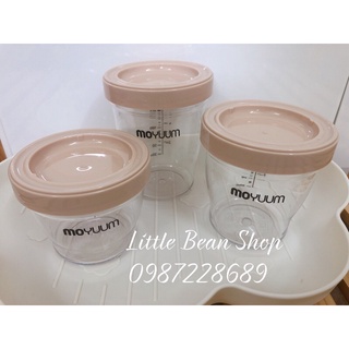 Cốc trữ đồ ăn dặm Moyuum Hàn Quốc (Tặng kèm nắp đậy chuyển đổi hộp đựng bánh ăn dặm)