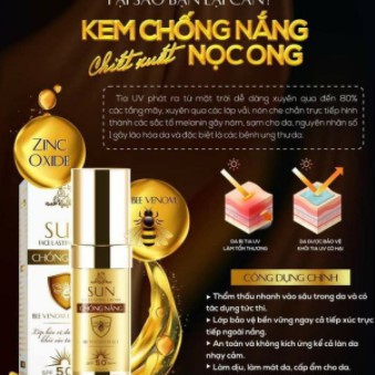 [Ảnh thật] Kem Chống Nắng Sun Collagen X3 Chiết Xuất Từ Nọc Ong