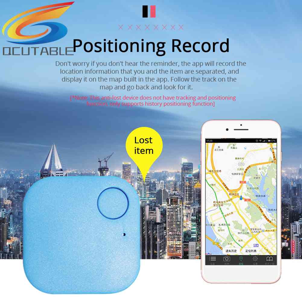 Thiết Bị Định Vị Bluetooth Chống Thất Lạc Hình Vuông Mini Thông Dụng Cho Xe Hơi