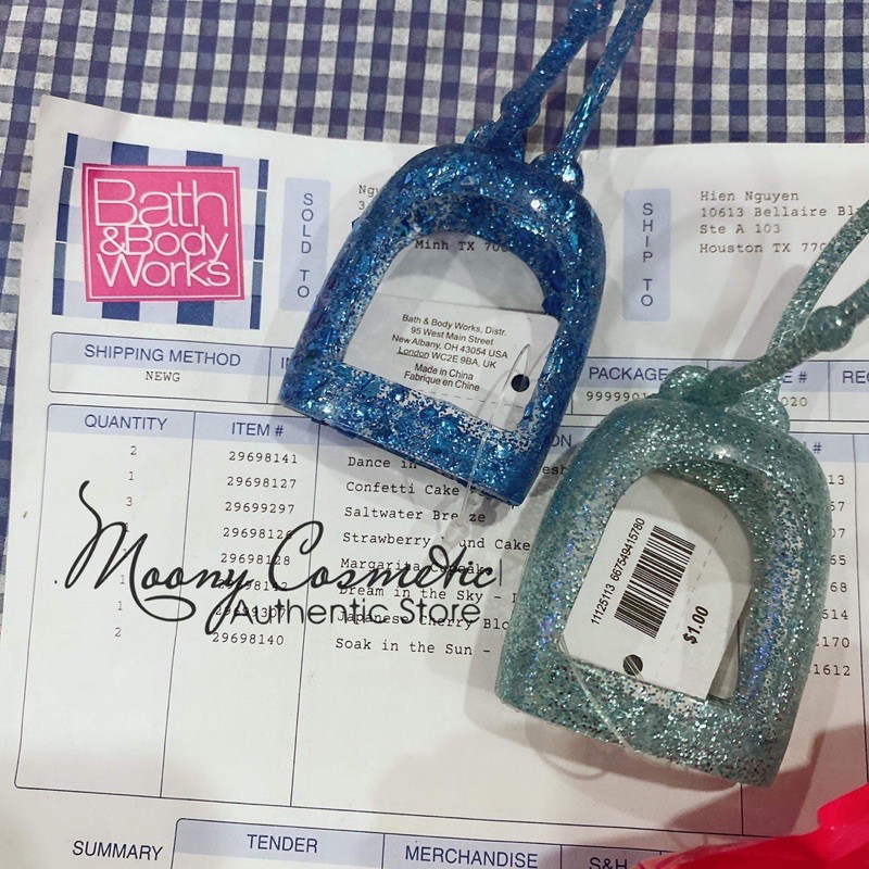 Túi/ móc đựng gel rửa tay khô Bath &Body Works