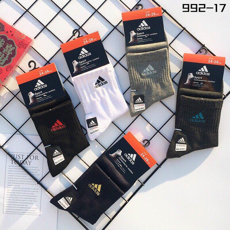 tất nam cổ cao A.di.da ,n.ii.ke  . convers vớ nam cổ dài chất cotton thể thao hàng loại 1