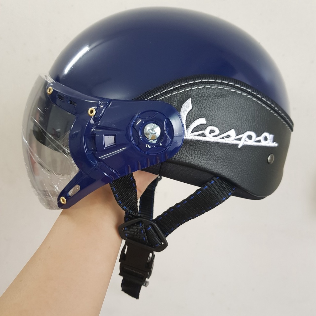 Mũ Bảo Hiểm Có Kính Vespa - An Toàn Cao Cấp