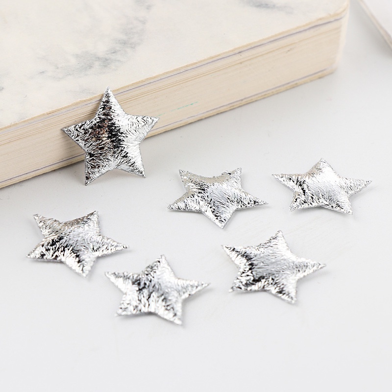 100 Ngôi sao năm cánh mạ vàng 20mm dùng để trang trí tiệc giáng sinh