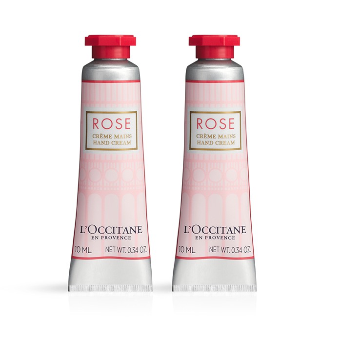 Combo 2 Tuýp Kem Dưỡng Da Tay Hương Hoa Hồng L'Occitane Rose Hand Cream 10ml/tuýp