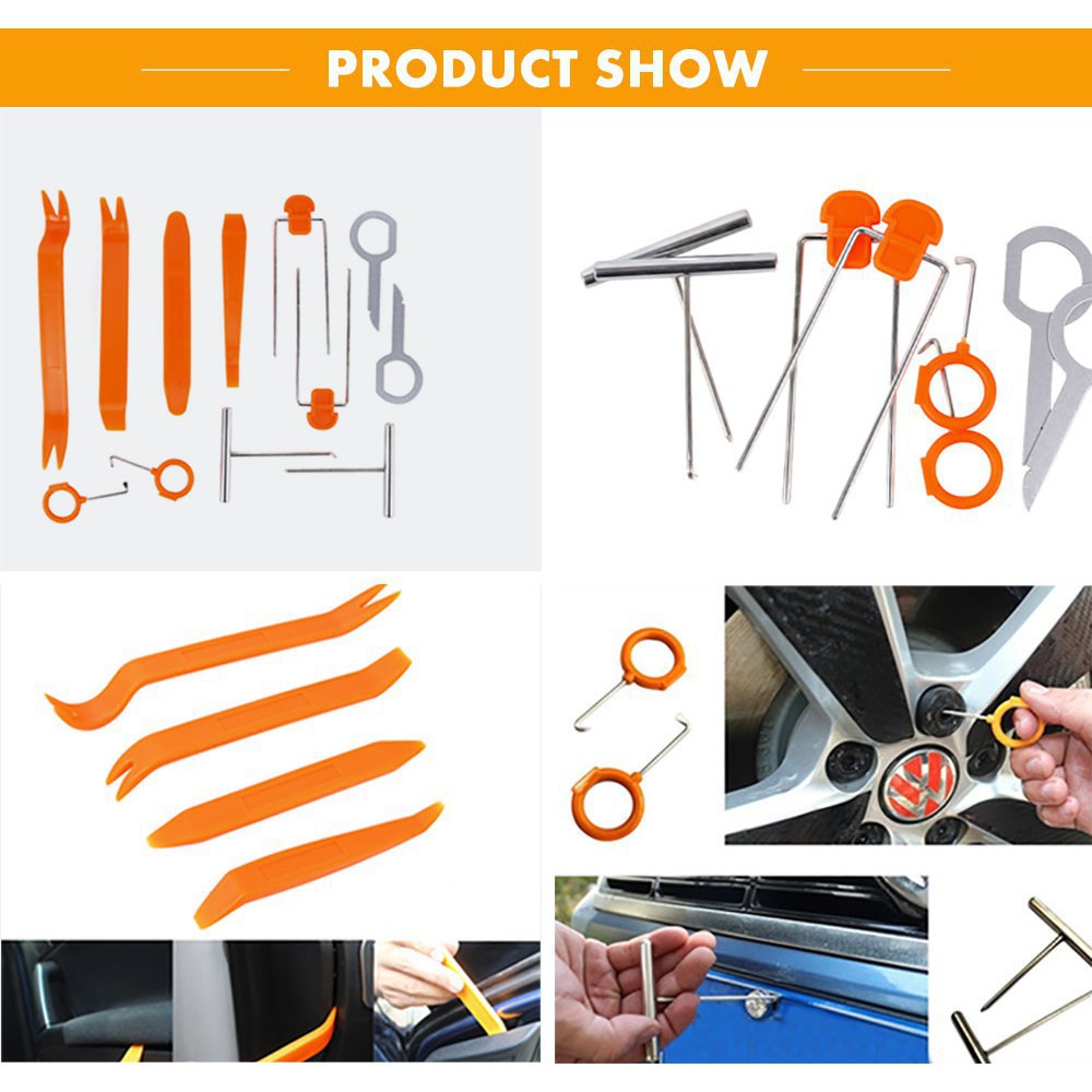 Bộ 12 dụng cụ tháo gỡ bảng điều khiển âm thanh xe hơi chuyên nghiệp