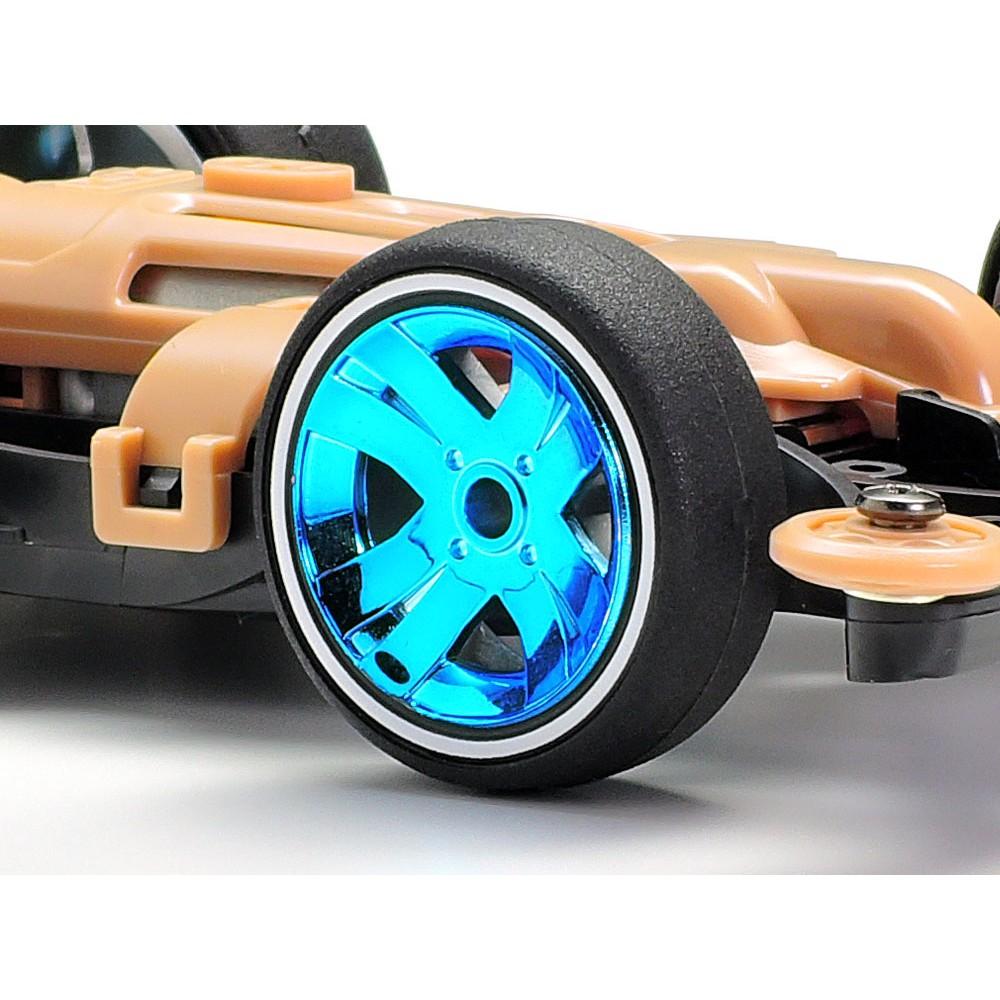 95573 Mô hình xe đua lắp ráp chạy bằng pin Mini 4WD SHOOTING PROUD STAR CLEAR BLUE SPECIAL