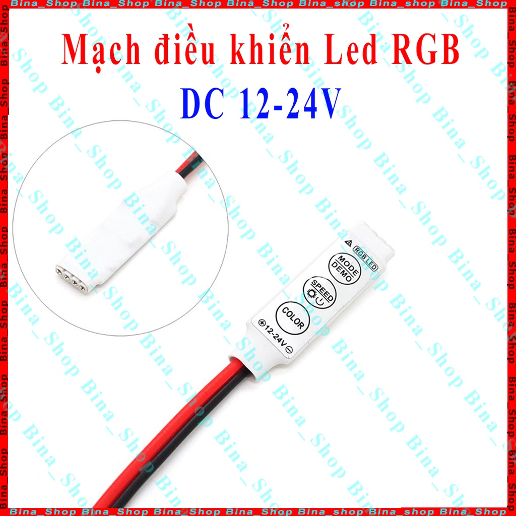Mạch điều khiển Led RGB DC 12V-24V 5050/3528/2835/5730 SMD nhiều chế độ