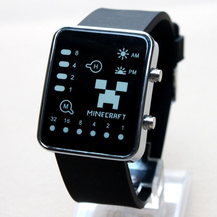 Đồng Hồ Đèn LED Cho Trẻ Em Minecraft Mặt Vuông Hàng Chính Hãng | BigBuy360 - bigbuy360.vn
