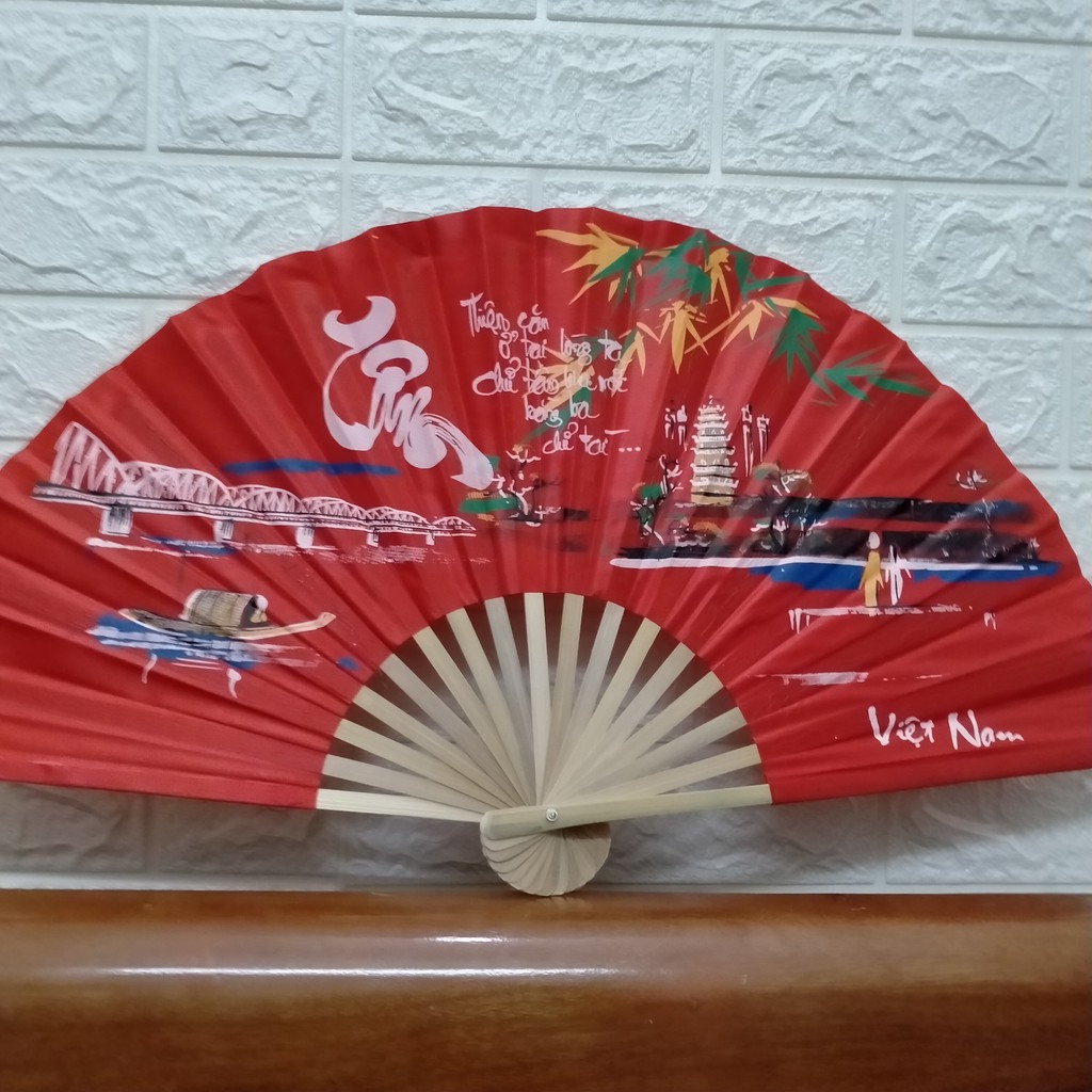 Quạt vải Huế dài 25cm