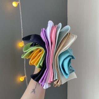 vớ trơn basic màu pastel ngọt ngào