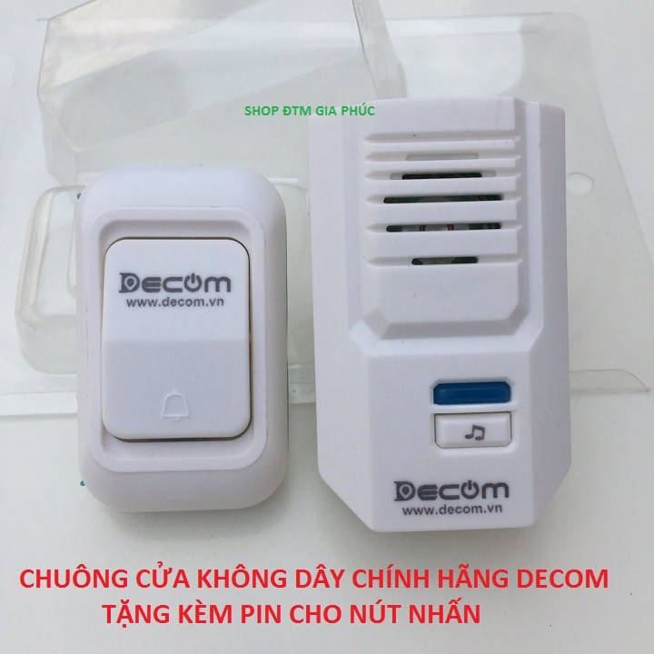 Chuông cửa không dây chính hãng việt nam bảo hành 12 tháng